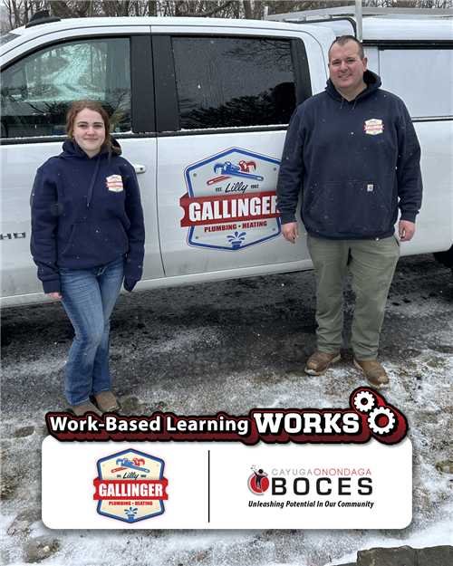 Brianna White with her mentor, Greg Gallinger