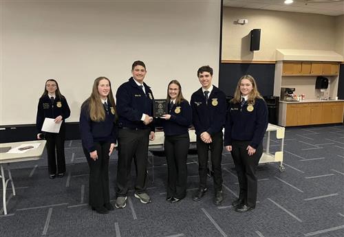  Cayuga-Onondaga FFA members pose for a photo